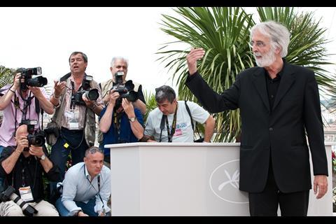 Director Michael Haneke at the photo call of "The White Band" at the 62nd Cannes Film Festival in Cannes
